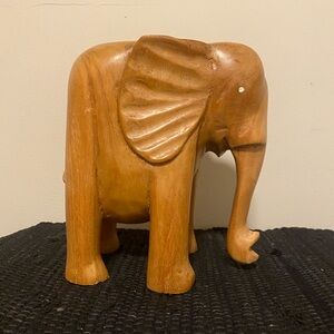 Solid Wood Handcrafted Elephant